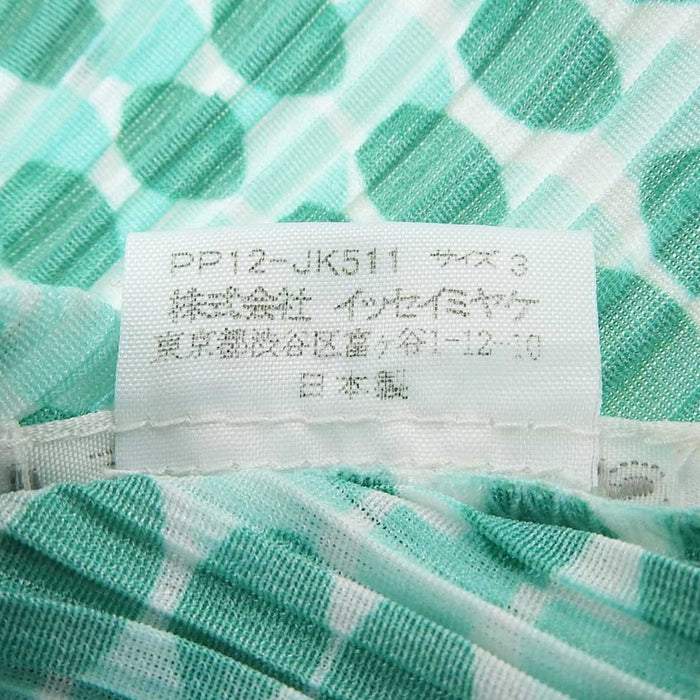 PLEATS PLEASE 
プリーツプリーズ イッセイミヤケ ドット柄 
ノースリーブ カットソー