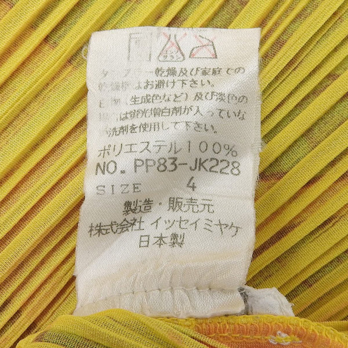 PLEATS PLEASE 
プリーツプリーズ イッセイミヤケ 
花柄 ノースリーブ カットソー