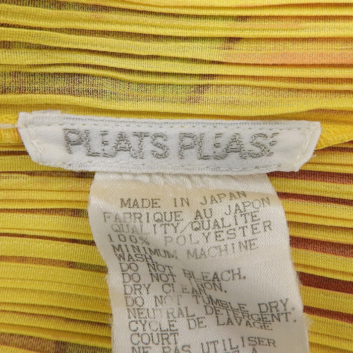 PLEATS PLEASE 
プリーツプリーズ イッセイミヤケ 
花柄 ノースリーブ カットソー