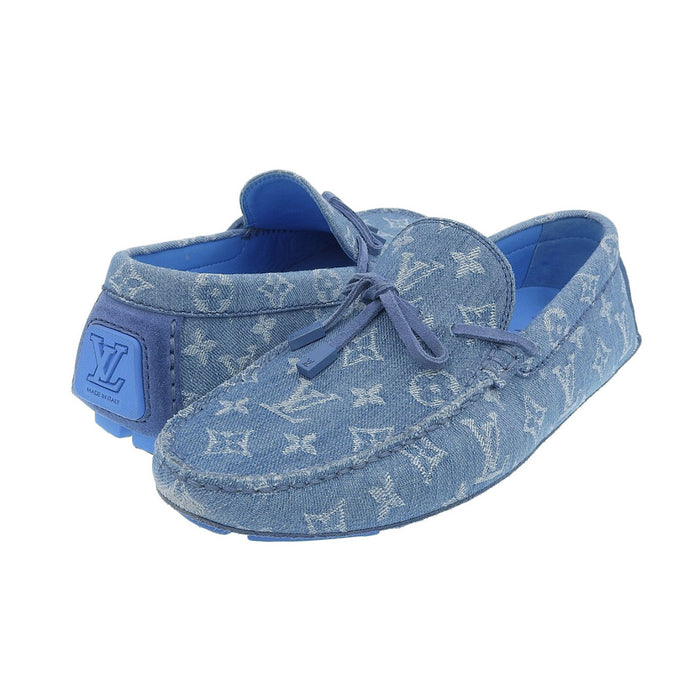 LOUIS VUITTON 
23年製 デニム 
LV ドライバー ライン ローファー 
モノグラム
