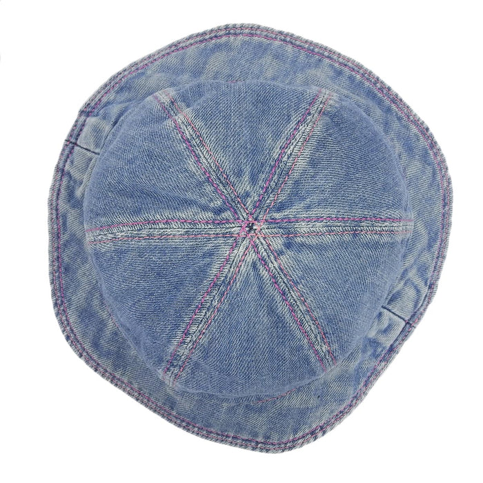 CHANEL 
Stitch 
Coco Mark COCO BEACH Denim Bucket Hat