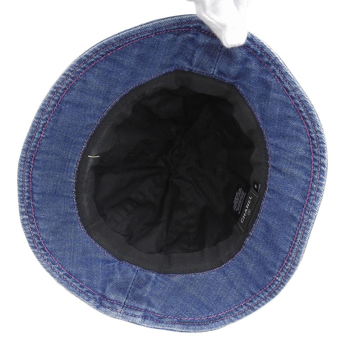 CHANEL 
Stitch 
Coco Mark COCO BEACH Denim Bucket Hat