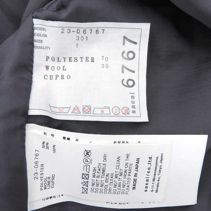 sacai プリーツパンツ サイズ1 Sacai sacai プリーツ パンツ– TS Trading Co., Ltd.