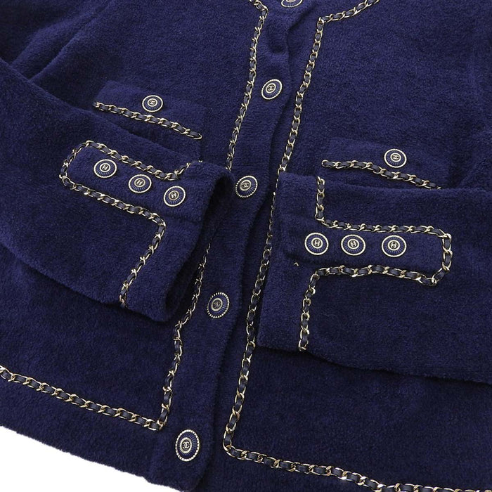 CHANEL
COCO Coco Button
Coco Mark Chain Stitch Pile Knit Jacket