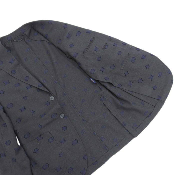 LOUIS VUITTON 
LV ウール ジャカード 
シングルブレステッド ナポリターナ ジャケット 
モノグラム