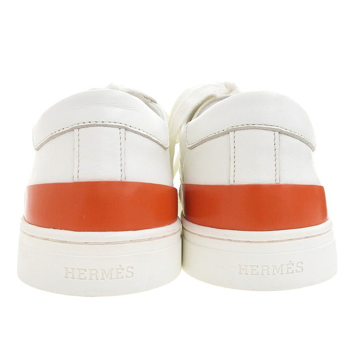 HERMES 
Hロゴ ローカット レザー 
ディープ スニーカー