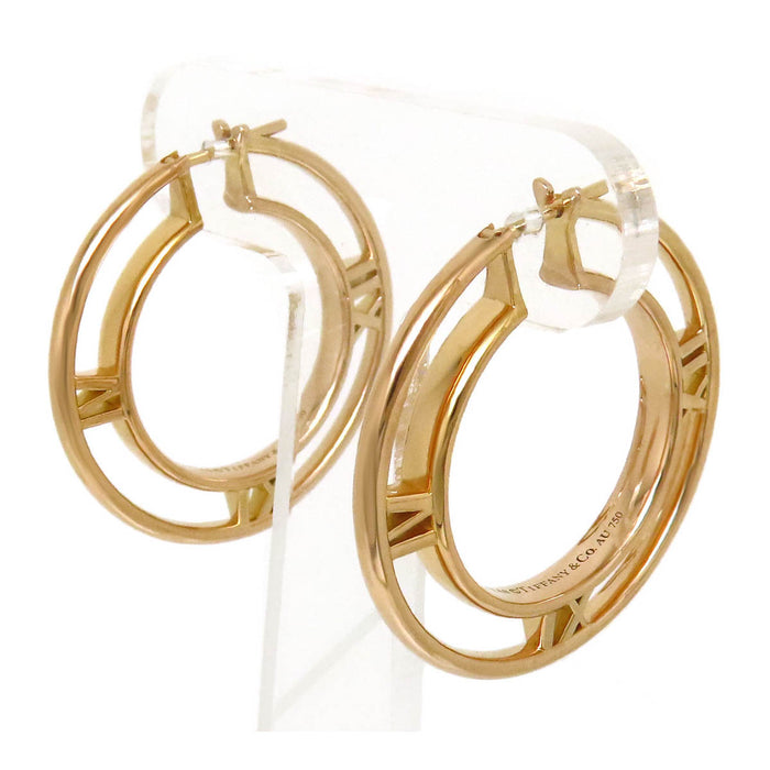 TIFFANY&Co. 
Atlas Medallion Hoop Earrings