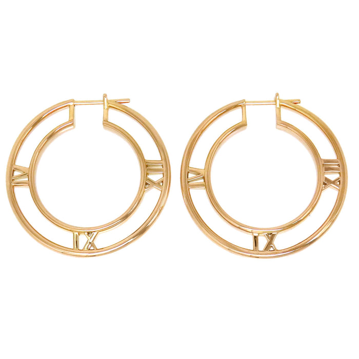 TIFFANY&Co. 
Atlas Medallion Hoop Earrings