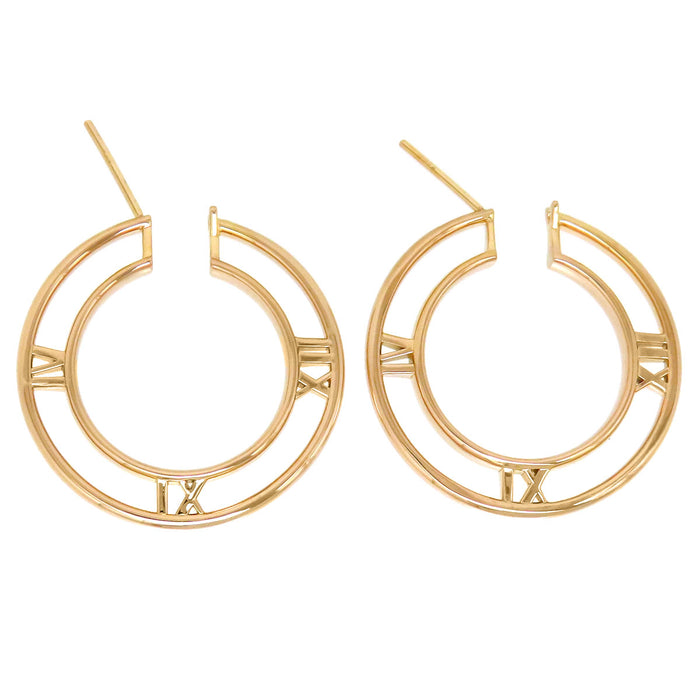 TIFFANY&Co. 
Atlas Medallion Hoop Earrings