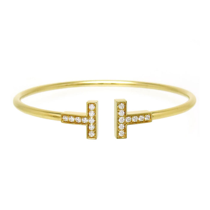 TIFFANY&Co. 
T Wire Bangle Diamond