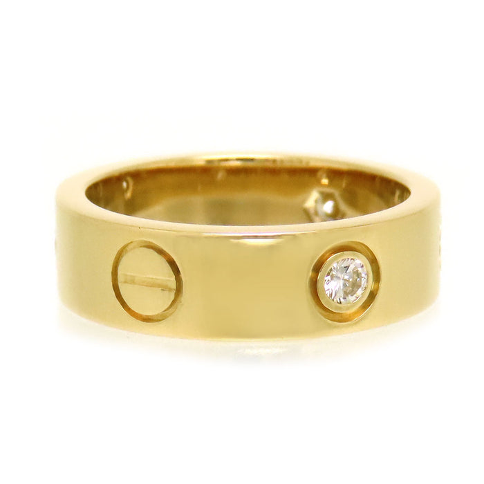 CARTIER 
Anello Love con diamanti parziali