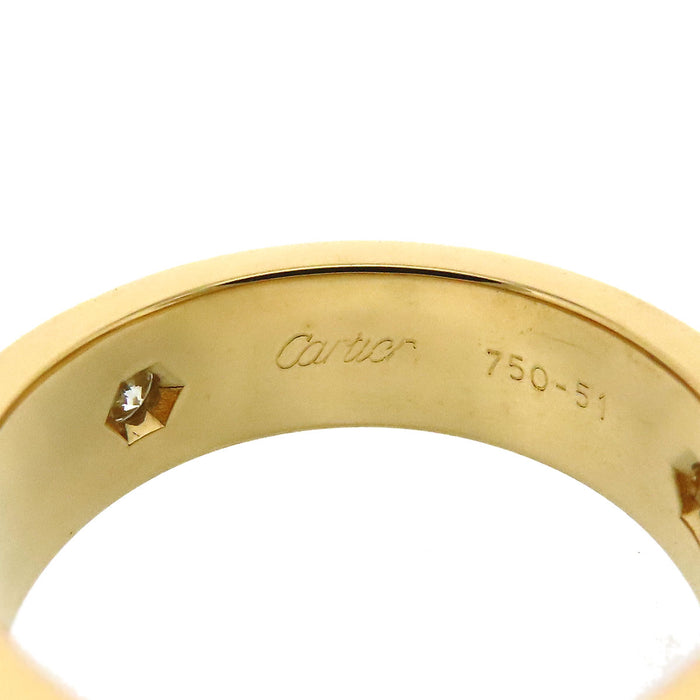 CARTIER 
Anello Love con diamanti parziali