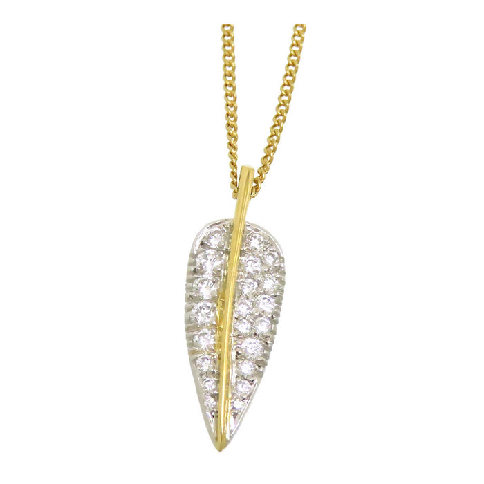 TIFFANY&Co. 
Collana con foglia e diamante