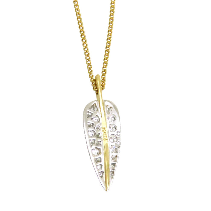 TIFFANY&Co. 
Collana con foglia e diamante