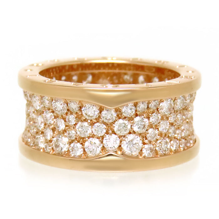 BVLGARI 
Anello B.Zero1 con pavé di diamanti