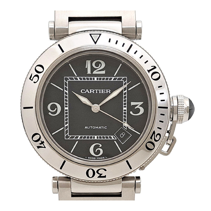 CARTIER 
Pasha Seatimer Watch 
With Box