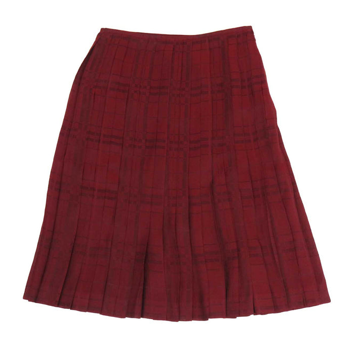 HERMES 
Seta chiffon 
Gonna plissettata a quadri