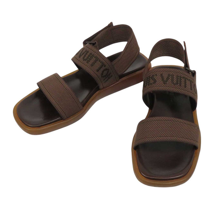 LOUIS VUITTON 
LV ロゴ ベルクロ 
ビーチサンダル