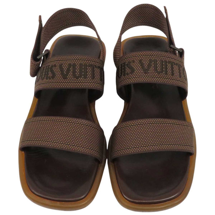 LOUIS VUITTON 
LV ロゴ ベルクロ 
ビーチサンダル