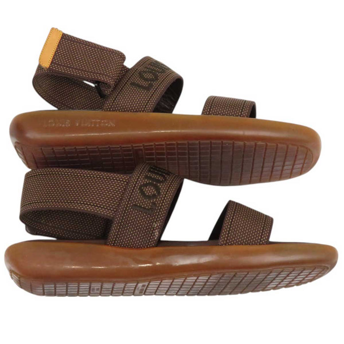 LOUIS VUITTON 
LV ロゴ ベルクロ 
ビーチサンダル