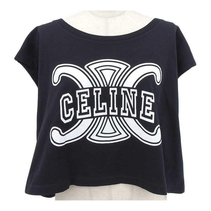 CELINE 
コットン スリーブレス 
トリオンフ ロゴ ノースリーブ Tシャツ
