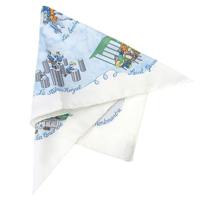 HERMES 
スカーフ プチカレ シルク 
カレ 45 TRIPLES DE PARIS いたずら三つ子