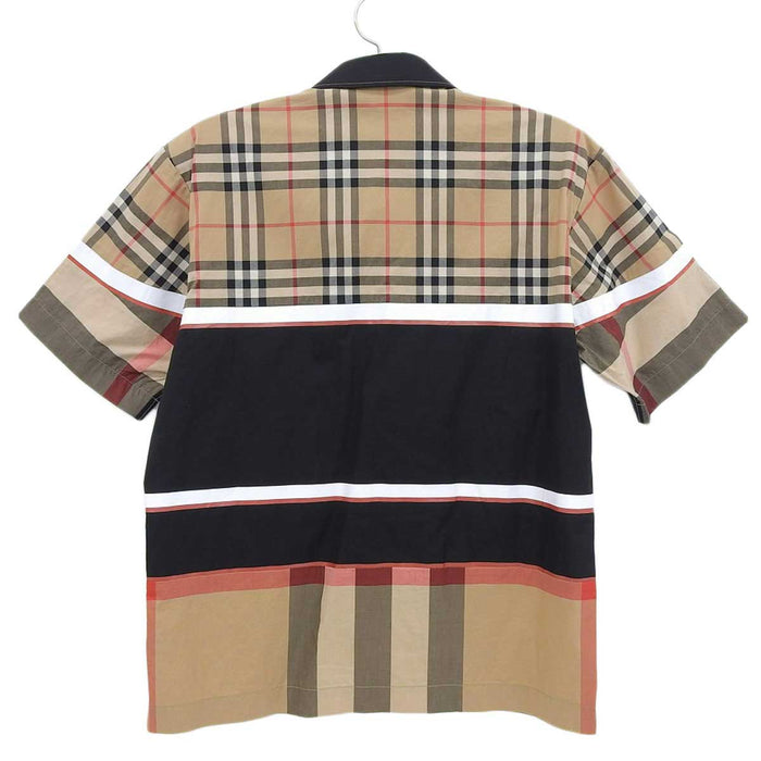 BURBERRY 
Short Sleeve 
Howling Patchwork Check Sports Shirt