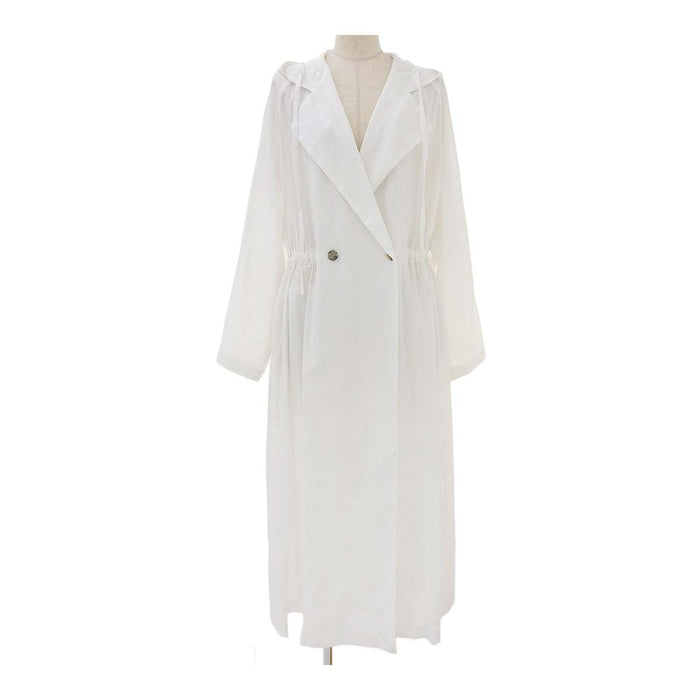 Ebure Light Cotton Linen Hooded Coat