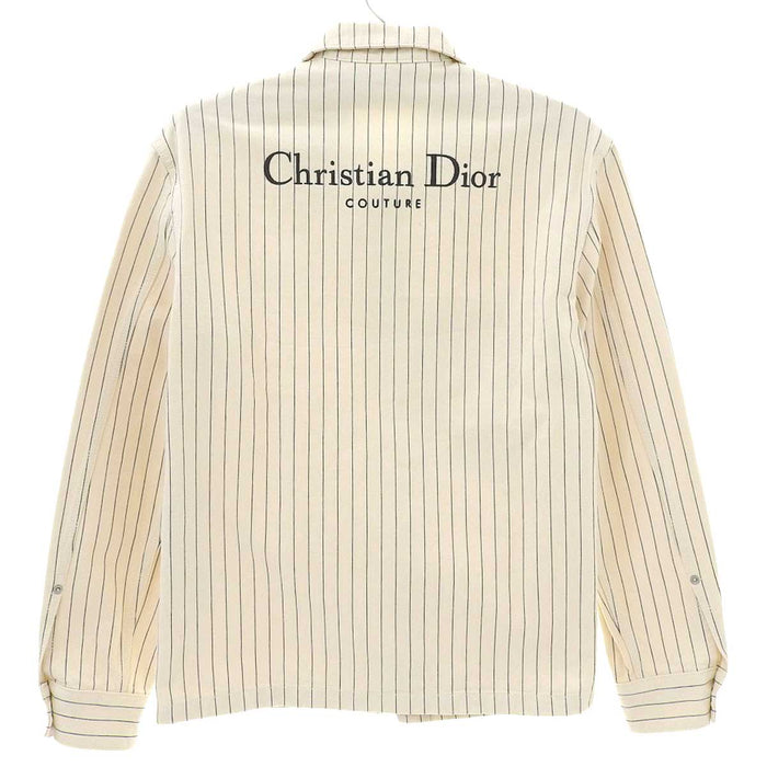 Dior
Logo Embroidery
Striped Cotton Overshirt