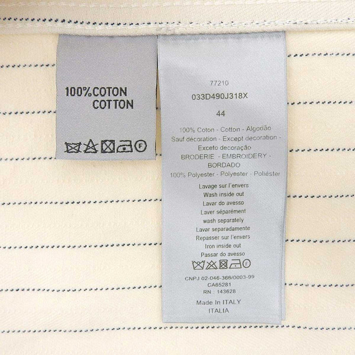 Dior
Logo Embroidery
Striped Cotton Overshirt