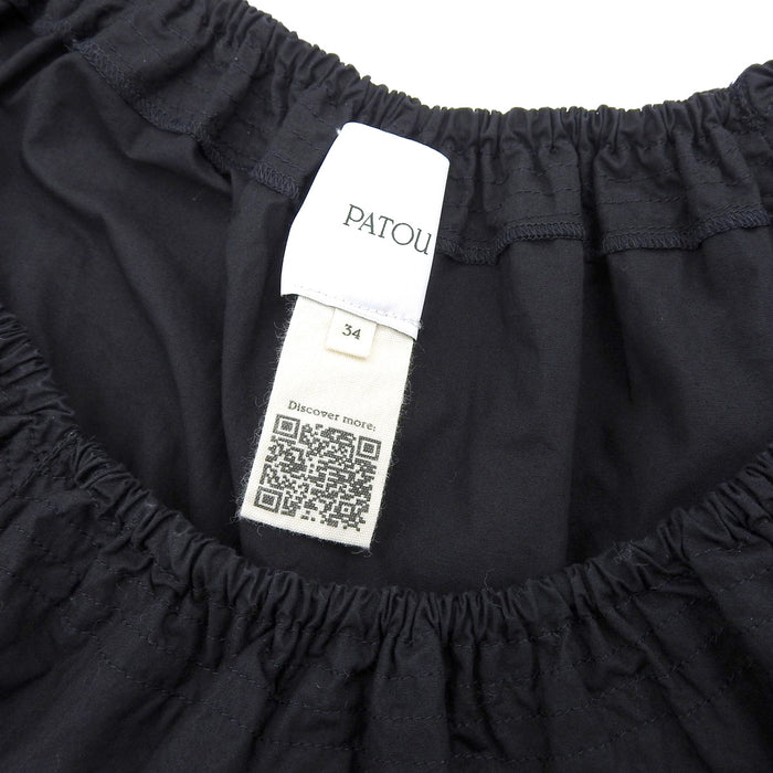 Patou 
パトゥ パフスリーブ ベルト コットン 
ボリューム ポプリン クロップ カットソー