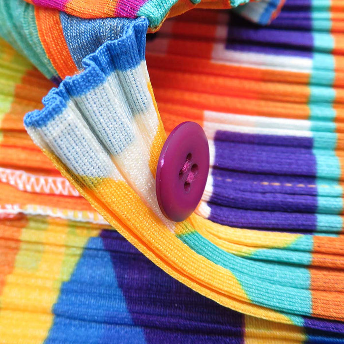 ISSEY MIYAKE 
Plis s'il vous plaît Issey Miyake 
PLEATS PLEASE chemise à manches mi-longues avec drapeau national