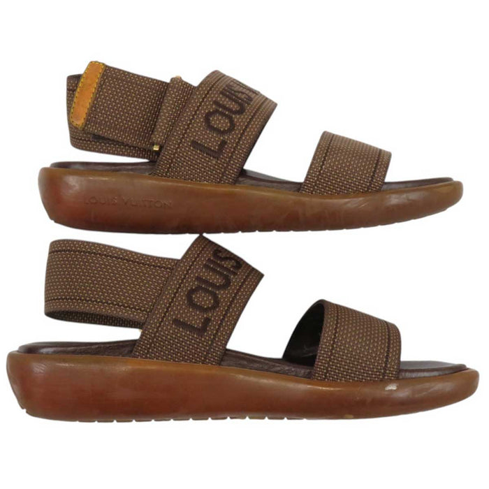 LOUIS VUITTON 
LV ロゴ ベルクロストラップ 
ビーチサンダル