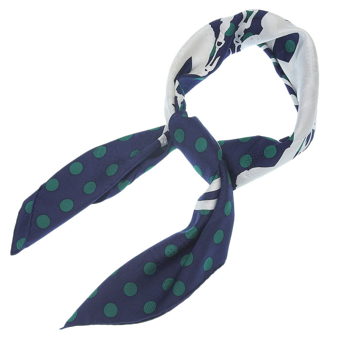 HERMES
Scarf Large Silk
Carré 90 CAVALCADOUR BRIDES de GALA with Dots