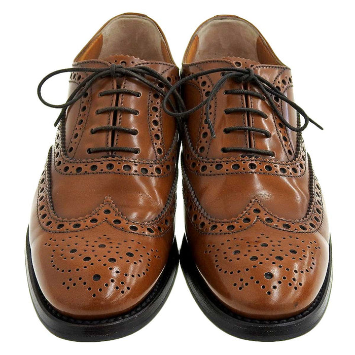 CHURCH'S 
BURWOOD 金属装饰系带皮革 
巴伍德 全布洛格 翼尖鞋