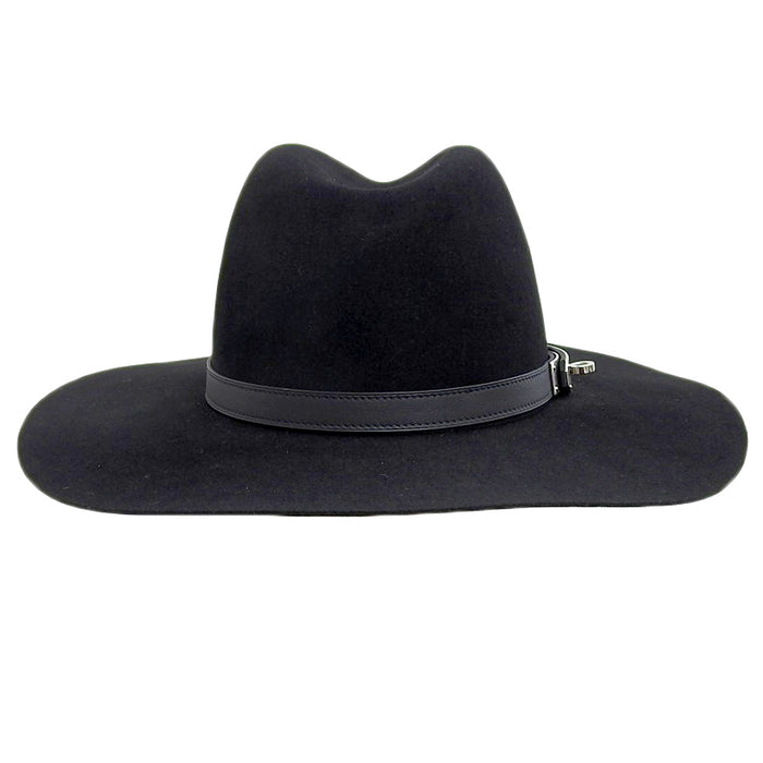 HERMES 
レザー シルバーカラー金具 
ケリー ウール ハット