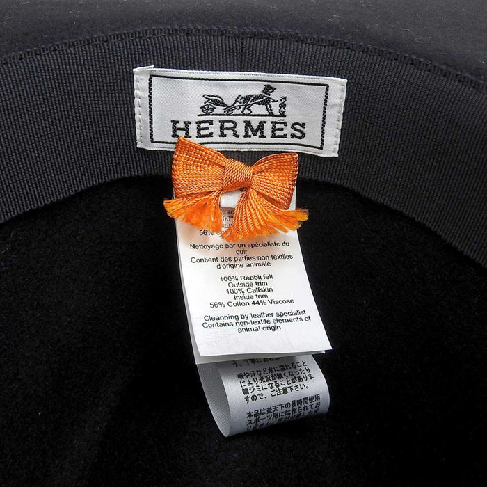 HERMES
Leather Silver Color Metal Fittings
Kelly Wool Hat