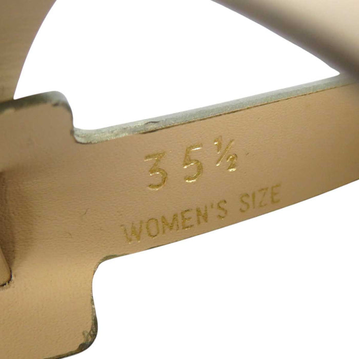 TOD’S 
メタリック 
アンクルストラップ レザー サンダル