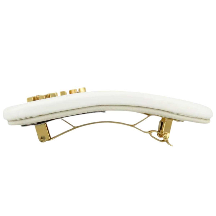 MIUMIU
Logo Gold Color Metal
Patent Leather Hair Clip