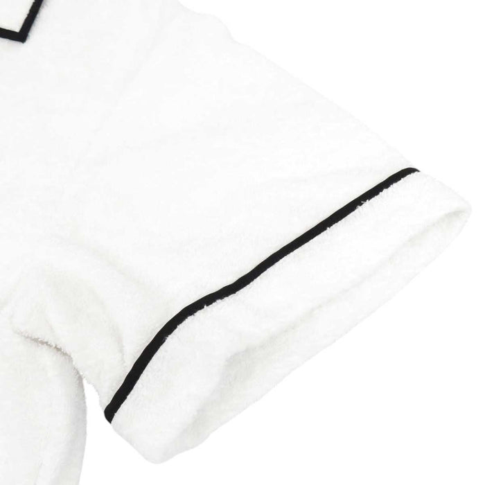 PRADA 
ショートスリーブ 
トライアングルロゴ コットンテリー シャツ