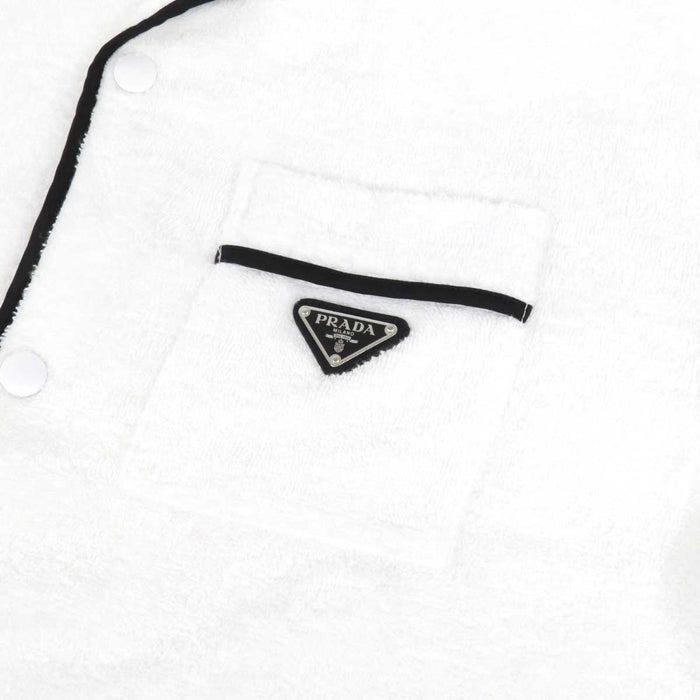 PRADA 
ショートスリーブ 
トライアングルロゴ コットンテリー シャツ