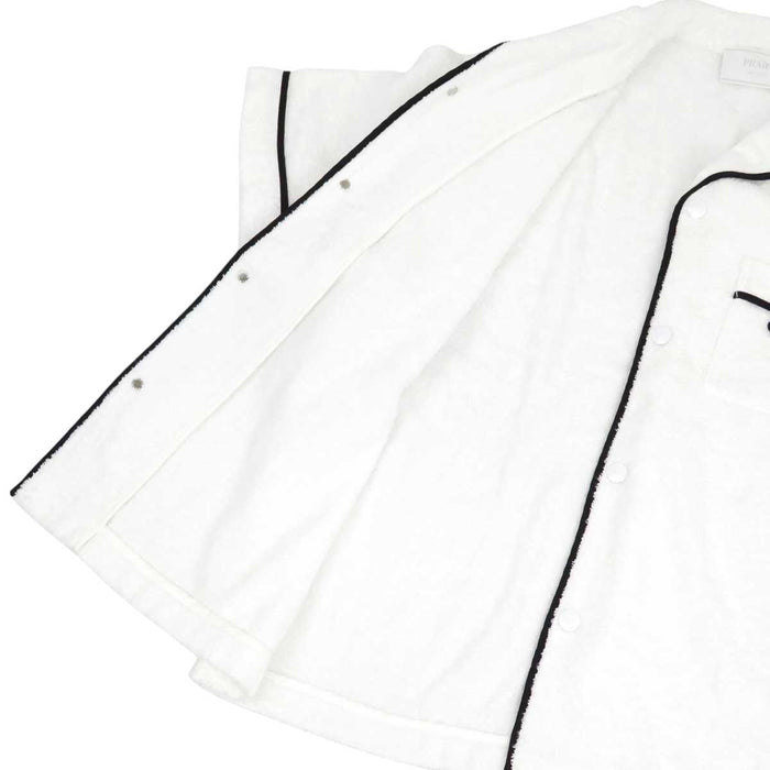 PRADA 
ショートスリーブ 
トライアングルロゴ コットンテリー シャツ