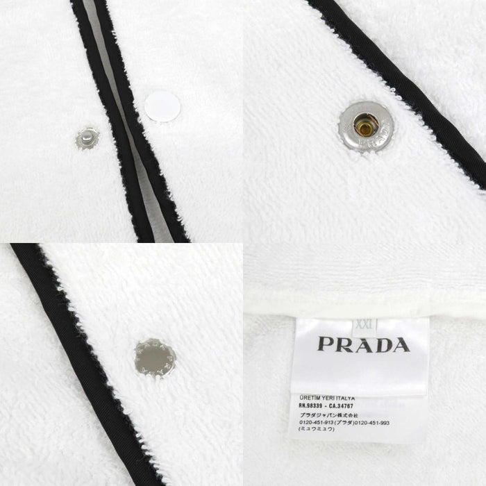 PRADA 
ショートスリーブ 
トライアングルロゴ コットンテリー シャツ