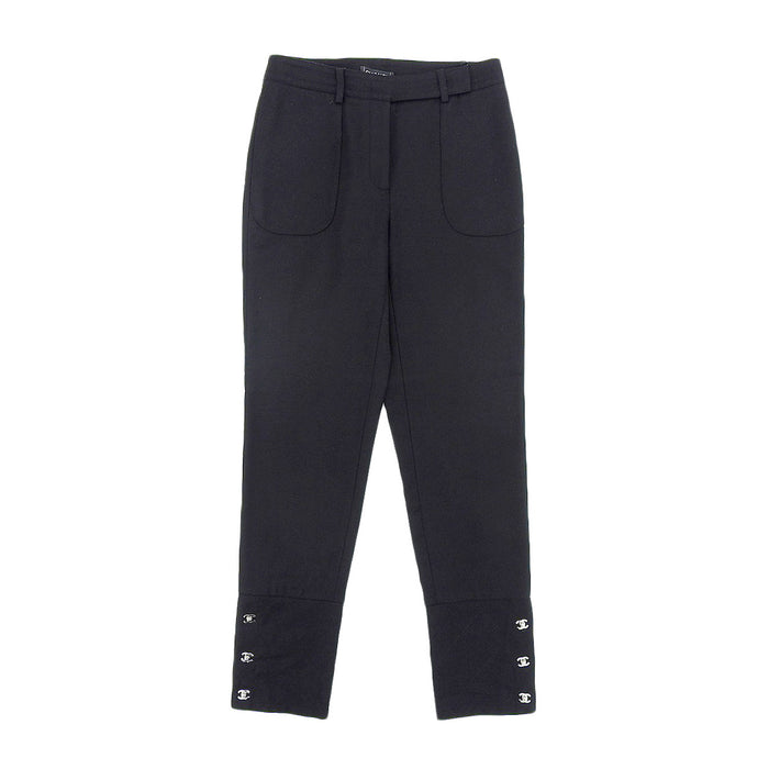 CHANEL
COCO Logo Silver Color Fittings
Coco Mark Turn Lock Wool Pants