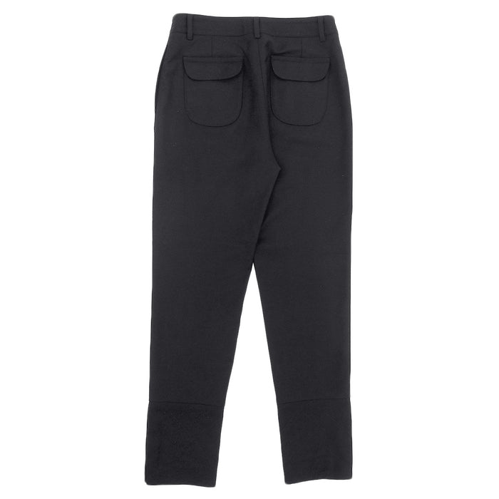 CHANEL 
COCO ロゴ シルバーカラー金具 
ココマーク ターンロック ウール パンツ