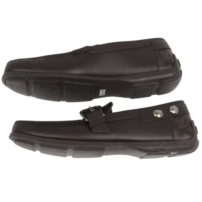 LOUIS VUITTON 
LV 
Monogram Leather Driving Shoes