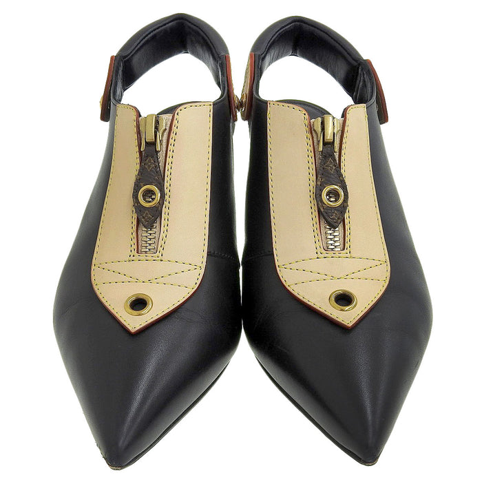 LOUIS VUITTON 
LV fabriqué en 24 ans cuir 
escarpins Allure 
monogramme