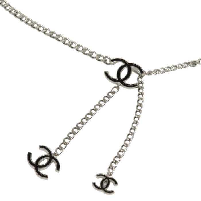 CHANEL 
24V ロゴ COCO CC シルバーカラーメタル 
ココマーク チェーンベルト