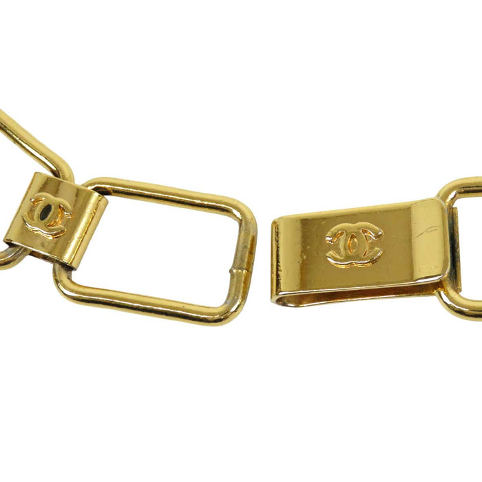 CHANEL 
ロゴ COCO CC ヴィンテージ ゴールドカラーメタル 
ココマーク スクエア チェーンベルト