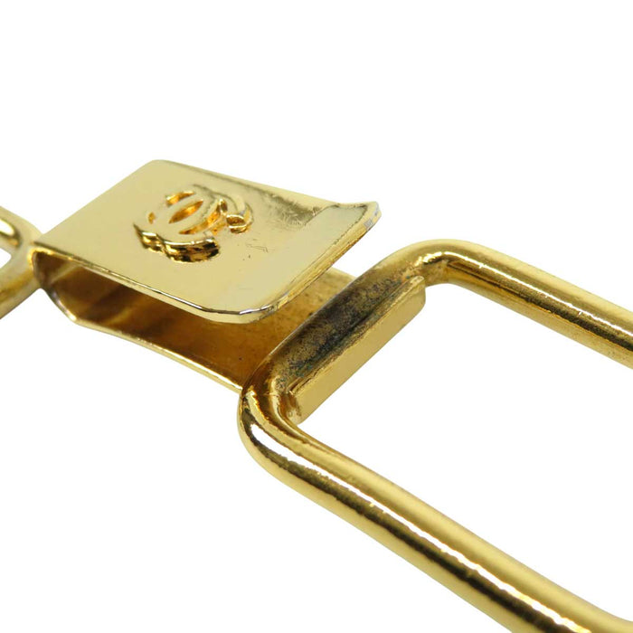 CHANEL 
ロゴ COCO CC ヴィンテージ ゴールドカラーメタル 
ココマーク スクエア チェーンベルト